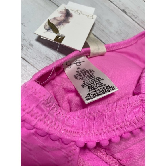 Jessica Simpson PINK Pretty in Pique Strappy-Back Tankini Swim Top - Picture 7 of 8